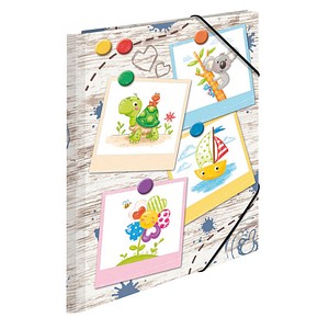 HERMA Eckspannermappe "Sandkastenfreunde", Karton, DIN A4