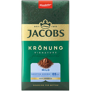 JACOBS Krönung MILD Kaffee, gemahlen Arabicabohnen mild 500,0 g JACOBS Krönung MILD Kaffee, gemahlen Arabicabohnen mild 500,0 g