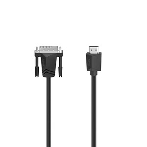 Videokabel DVI-Stecker auf HDMI- Stecker, 1,5 m, schwarz,