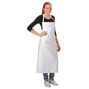 HYGOSTAR Latzschürze, aus Baumwolle, weiß