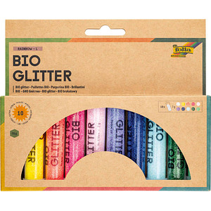 folia BIO Glitter Mix RAINBOW "L"
