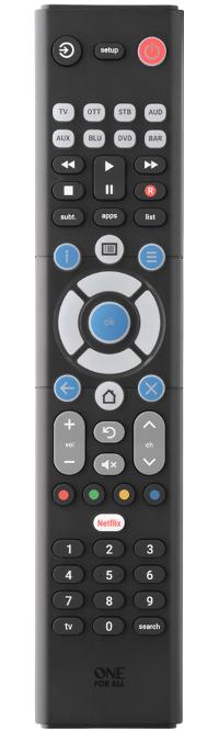 ONE FOR ALL Universalfernbedienung Essence 8in1