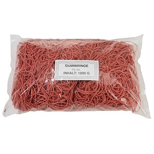 WBV Gummiringe rot, Ø 10,0 cm, 1000,0 g