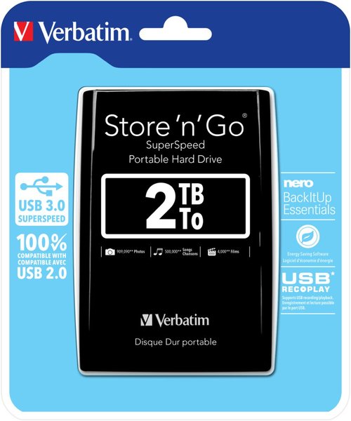 2TB VERBATIM External HD