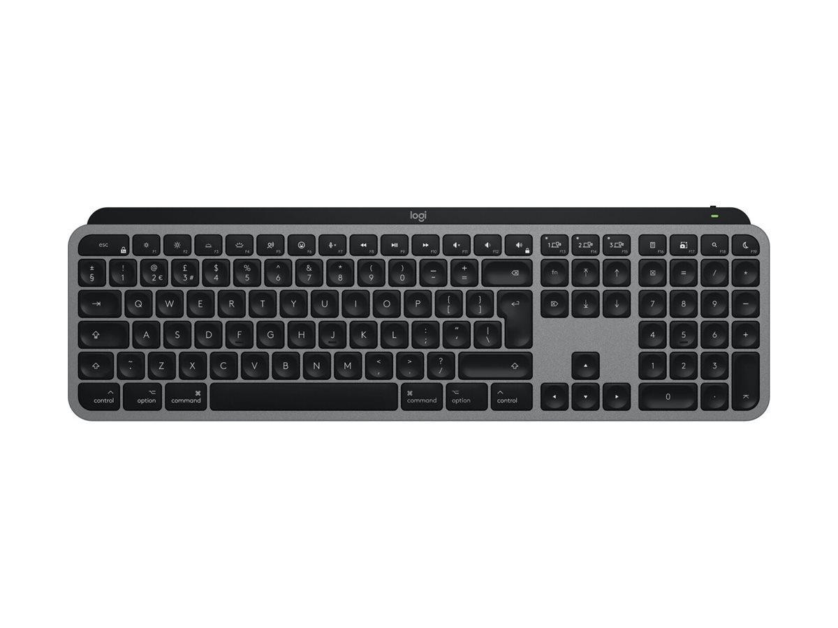 LOGITECH MX Keys S for Mac, Space Grey Multi-Device-Tastatur für macOS und iPad