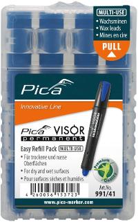 PICA-MARKER VISOR permanent Ersatzminen -Sets, blau