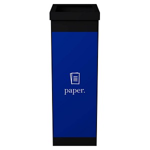 PAPERFLOW Wertstoffsammelbox für Papier, schwarz, 60 Liter