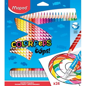 Maped Dreikant-Buntstift COLOR-PEPS, radierbar, 24er Etui