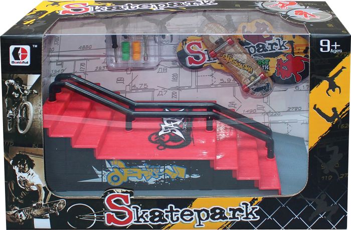 Fingerskateboard-Park mit Zubehör Fingerskateboard-Park mit Zubehör