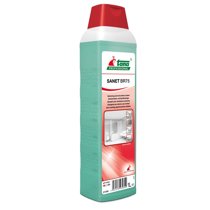 SANET BR 75 Schwimmbad- und Sanitärreiniger | 1 Liter Grundreiniger SANET BR 75 Schwimmbad- und Sanitärreiniger | 1 Liter Grundreiniger