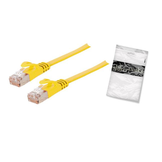 SHIVERPEAKS U/FTP - Cat.7 Rohkabel - slim - 2.0m - RJ-45 - RJ-45 - Gold - Cat.7