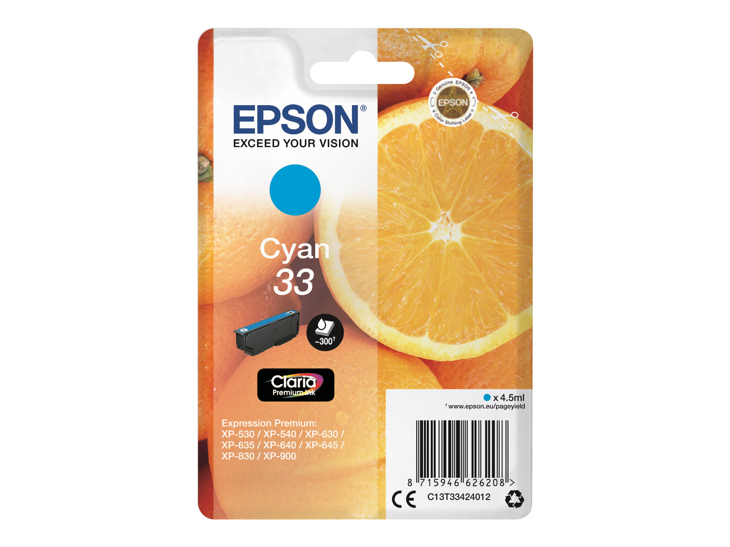 EPSON 33 Cyan Tintenpatrone