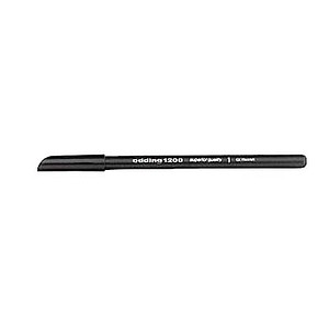 EDDING Faserstift 1200 Rund Schwarz (4-1200001) Strichbreite 0,5-1mm
