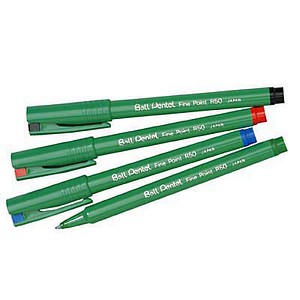 12 Pentel Ball R50 Tintenroller grün 0,4 mm, Schreibfarbe: farbsortiert