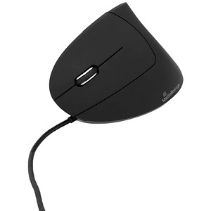 MEDIARANGE Maus USB 2.0 Vertical Linkshänder, schwarz