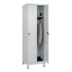 CP Spind Classic Plus lichtgrau 080010-20 S10029, 2 Schließfächer 60,0 x 50,0 x 195,0 cm