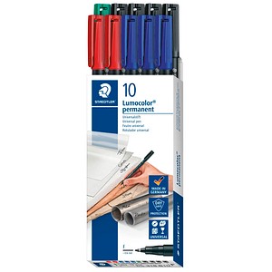 STAEDTLER Lumocolor Folienstifte-Set farbsortiert permanent 10 St.