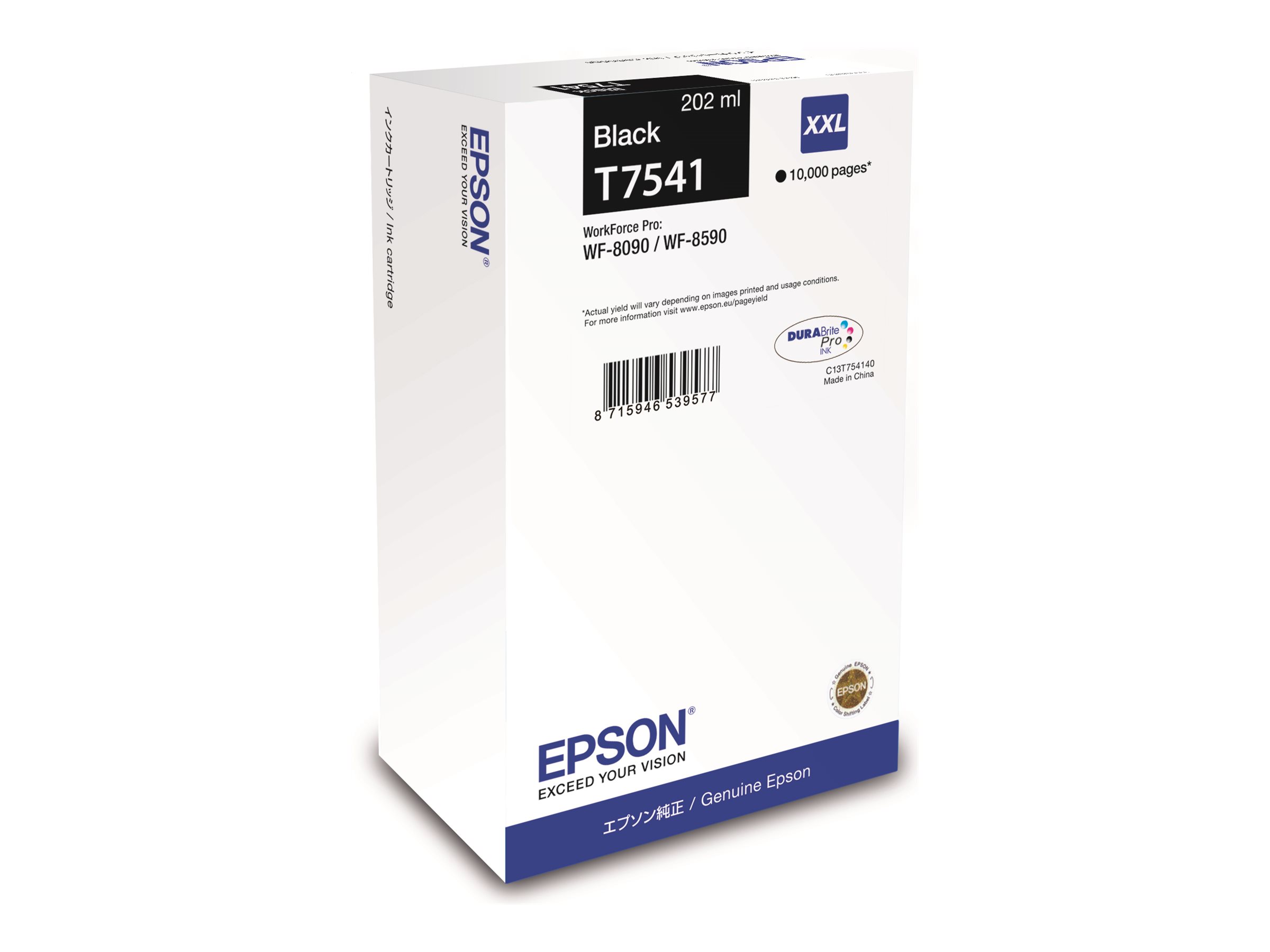 EPSON Ink Cart/T7541 XXL 202ml BK