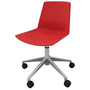 Quadrifoglio Besucherstuhl Clue OCLUEA01 GR B01/018 rot, grau Stoff