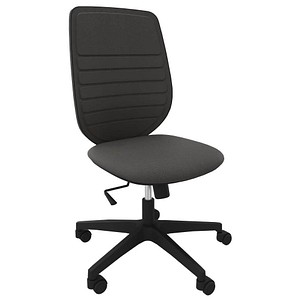 Quadrifoglio Bürostuhl Okay anthrazit, schwarz Stoff