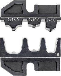 KNIPEX Crimp-Profile 2 x 6,0/2 x 10,0/2 x 16,0 mm² (AWG 10 / 7 / 5) Twin - Ader