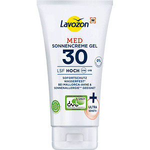 Lavozon LSF 30 Hoch MED Gel Sonnencreme 150 ml