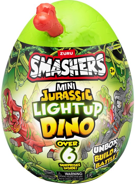 Smash. Jur. Light Up Dino Ei Mini, sort