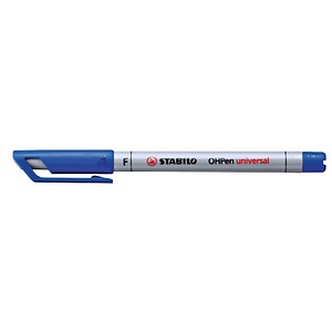 10 STABILO OHPen universal Folienstifte blau 0,7 mm non-permanent