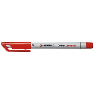 10 STABILO OHPen universal Folienstifte rot 1,0 mm non-permanent