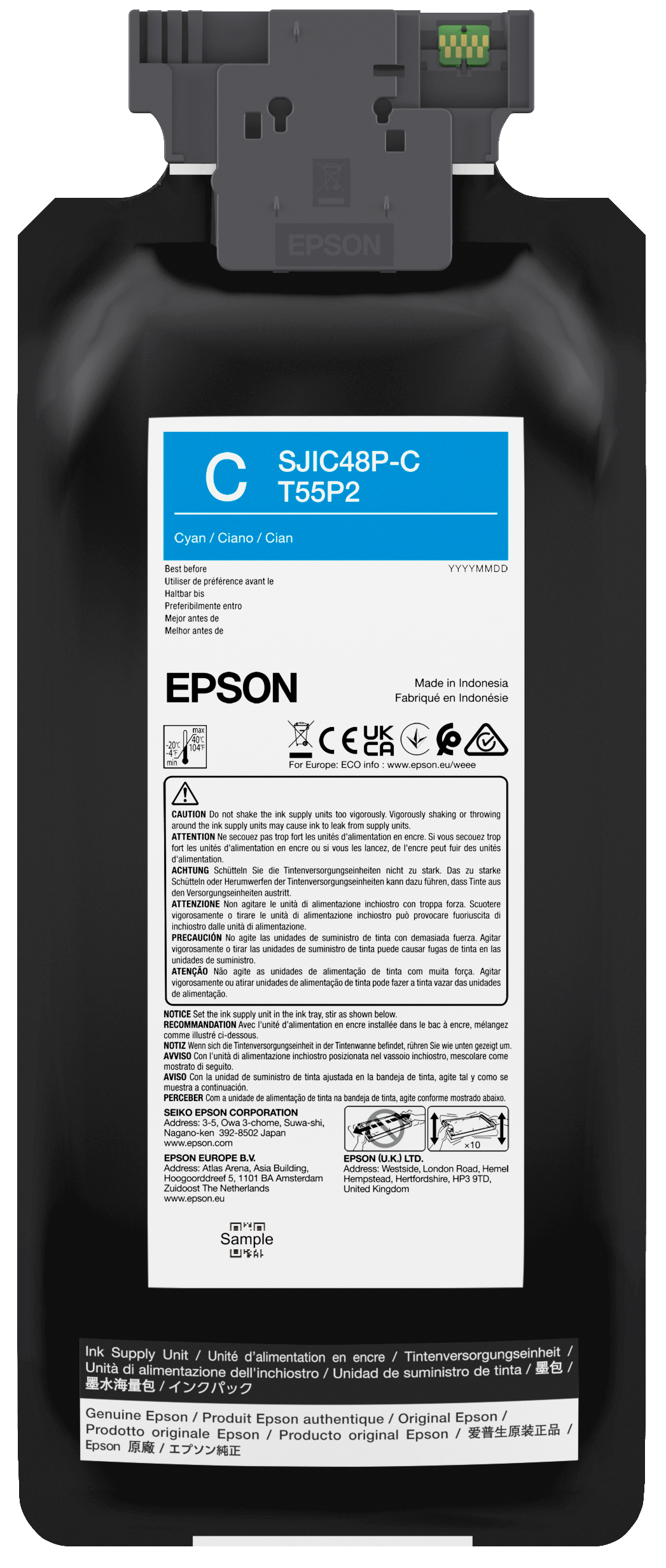 EPSON SJIC48P-C INK CARTRIDGE CW C8000E CYAN (C13T55P240)