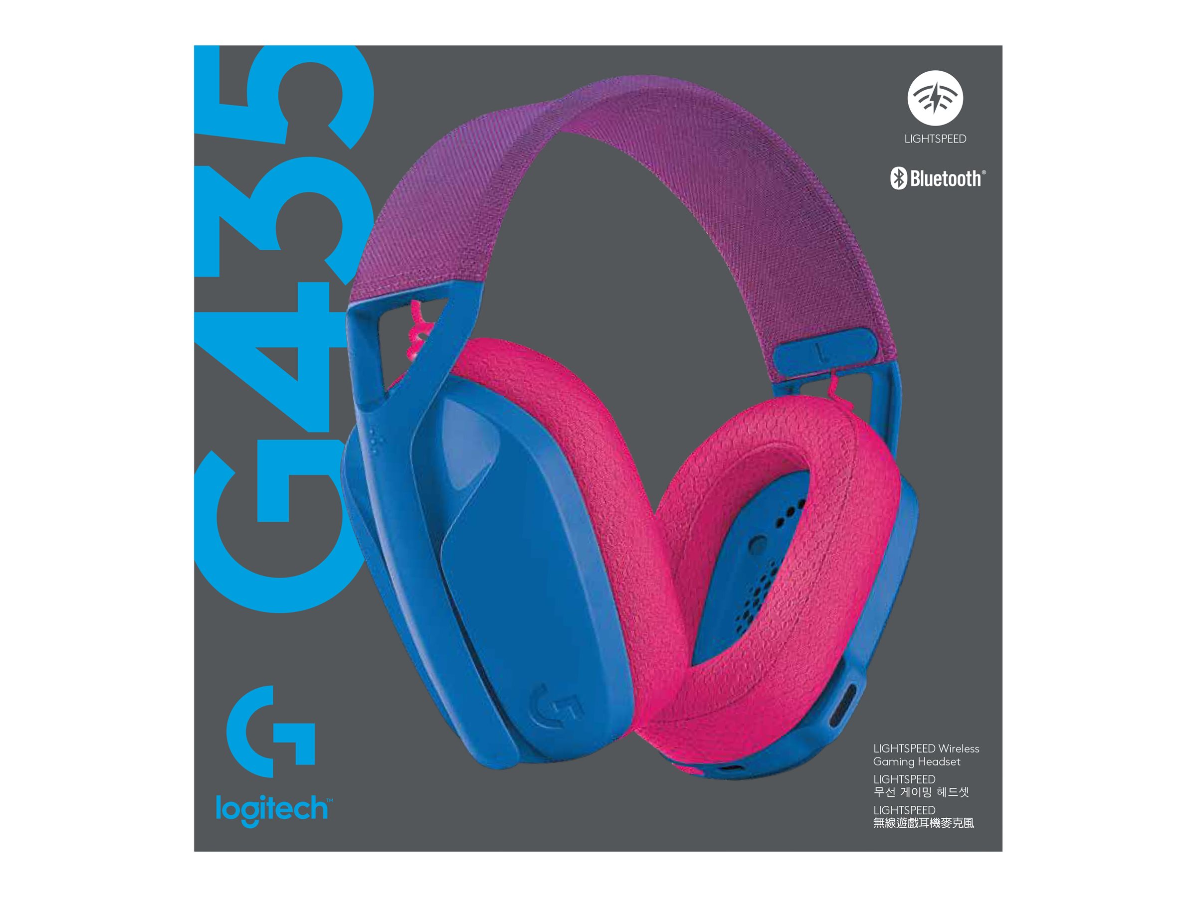 LOGITECH G435 LIGHTSPEED Wless Gaming HeadsetBLUE