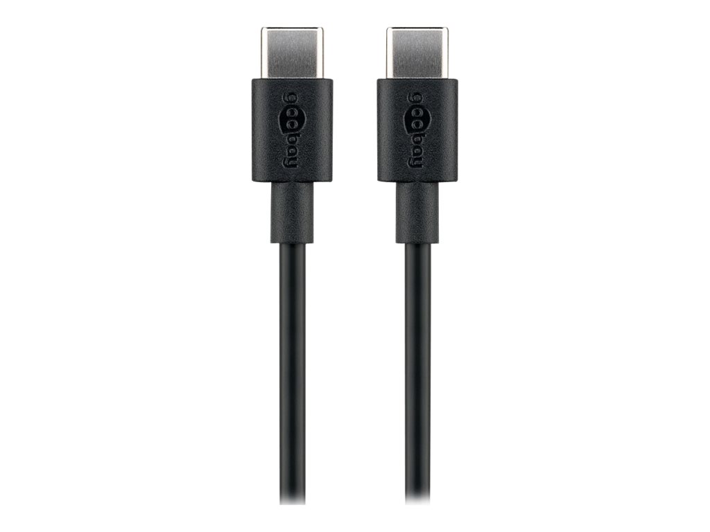 goobay USB C Kabel 0,5 m schwarz