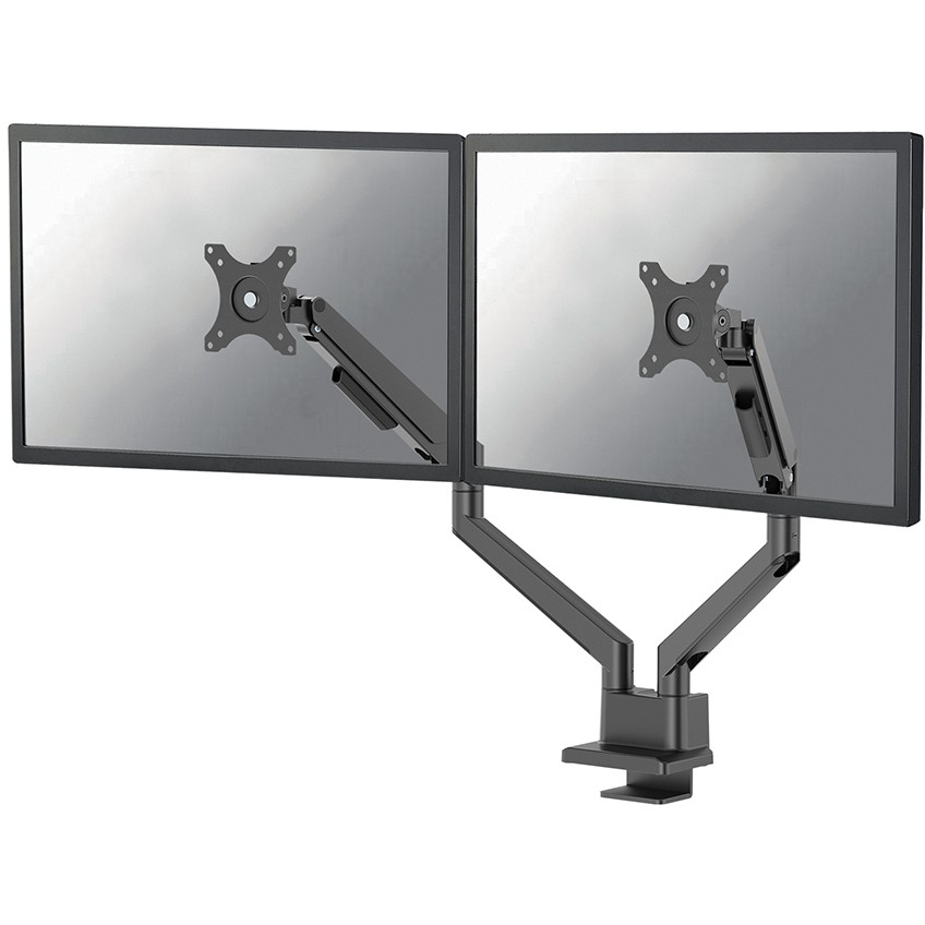 Neomounts Monitor-Halterung DS70-250BL2 schwarz für 2 Monitore, Tischklemme, Tischbohrung