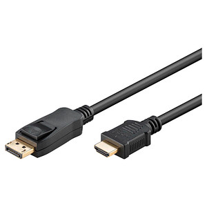 goobay DisplayPort 2.0/HDMI 2.1 Kabel 2,0 m schwarz