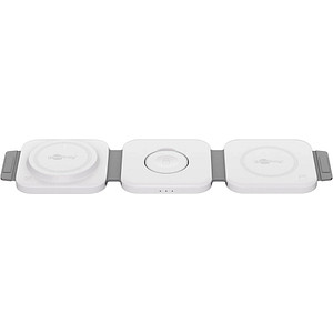 goobay 3-in-1 Induktive Ladestation weiß, 15 Watt goobay 3-in-1 Induktive Ladestation weiß, 15 Watt