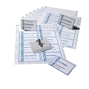 DURABLE Namensschilder-Set, für Schilder mit Kombiklemme 90 x 54 mm, zur Erstel