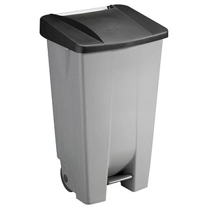 helit Tret-Abfalleimer "the step chief", 120 Liter, schwarz