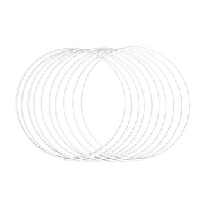 Rayher Metallringe-Set beschichtet weiß Ø 20,0 cm 10 St.