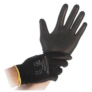 HYGOSTAR Arbeitshandschuh "BLACK ACE", schwarz, M