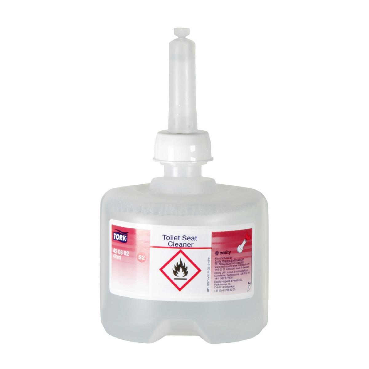 Tork Toilettensitzreiniger | 475 ml passend für Tork S2-Mini-Spender-System, farblos 