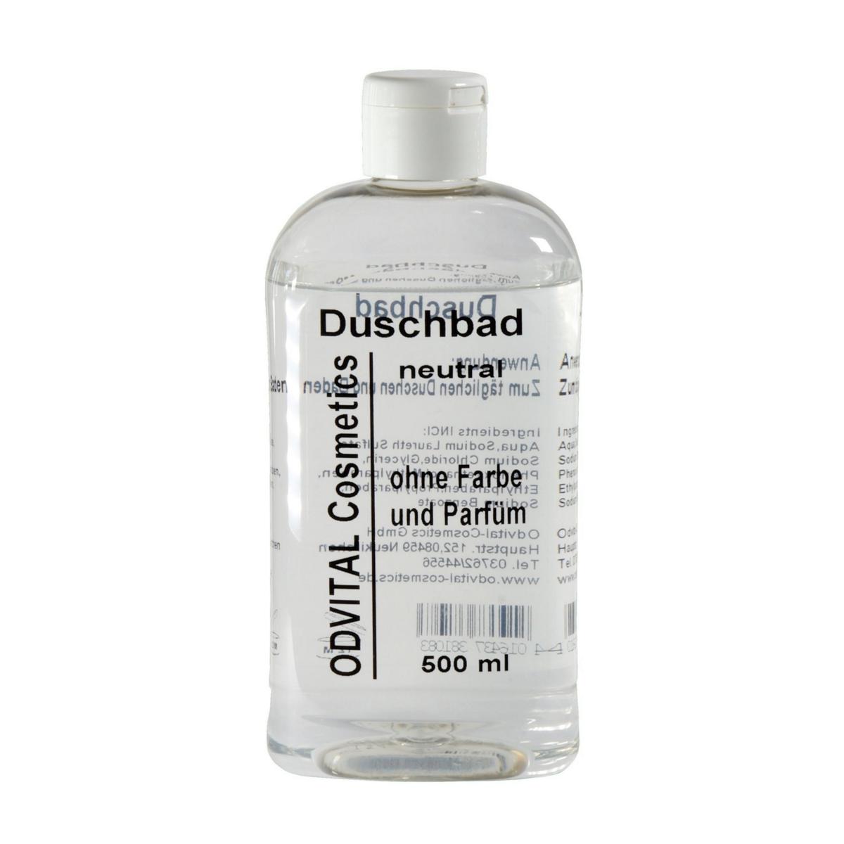 Duschbad neutral | 500 ml ohne Farbstoffe, ohne Parfüm, für die tägliche Körperpflege