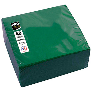 PROnappe Dinner-Servietten, 380 x 380 mm, tannengrün