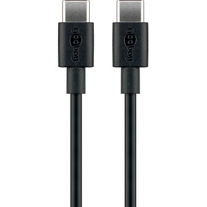 goobay USB C Kabel 2,0 m schwarz