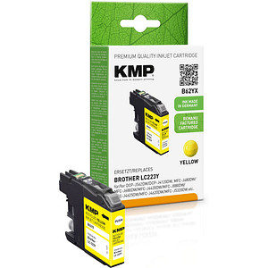 KMP B62YX Tintenpatrone yellow kompatibel mit Brother LC-223 Y