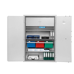 ISS Sicherheitsschrank Düsseldorf Mettmann VII Sicherheitsstufe S2 nach EN14450 mit Feuerschutz lichtgrau 95,5 x 52,7 x 117,5 cm