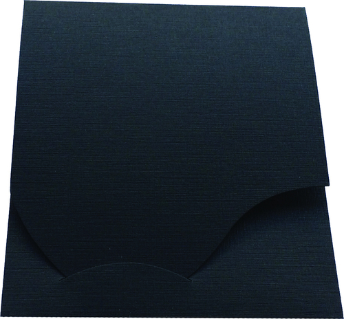 DAIBER 1x100 Passbildmappen Wave schwarz Leinenkarton