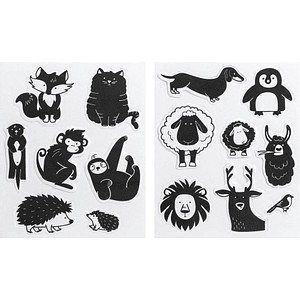 HEYDA Moosgummi Stempel-Set "Tiere"