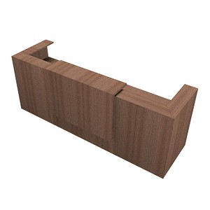 Quadrifoglio Empfangstheke nussbaum 285,0 x 88,0 x 113,0 cm