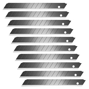 10 Hansa Ersatzklingen Cuttermesser-Klingen schwarz 9 mm