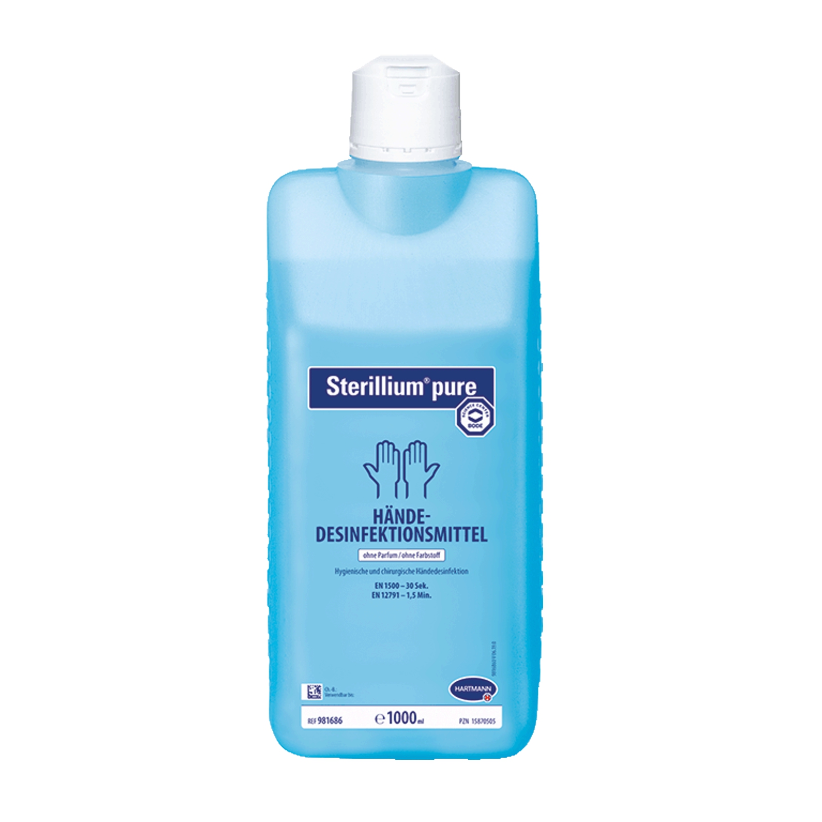 Sterillium® pure Händedesinfektion farbstoff- und parfümfrei, begrenzt viruzid PLUS | 1 Liter geeignet für Asthmatiker und Atopiker, HACCP-lebensmittelkonform +++ DESINFEKTIONSMITTEL VORSICHTIG VERWENDEN. VOR GEBRAUCH STETS ETIKETT UND PRODUKTINFORMATIONEN LESEN +++ Sterillium® pure Händedesinfektion farbstoff- und parfümfrei, begrenzt viruzid PLUS | 1 Liter geeignet für Asthmatiker und Atopiker, HACCP-lebensmittelkonform +++ DESINFEKTIONSMITTEL VORSICHTIG VERWENDEN. VOR GEBRAUCH STETS ETIKETT UND PRODUKTINFORMATIONEN LESEN +++